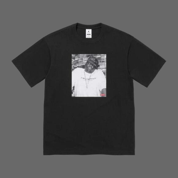Supreme Biggie FW '24S/S Top SS Black Tee Size XL NWT